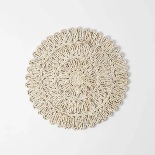 Fancy Florette Placemat - Black