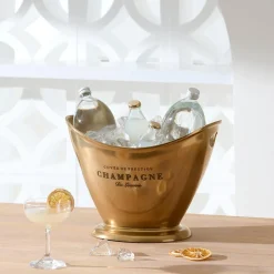 Flared Champagne Bucket - Brass