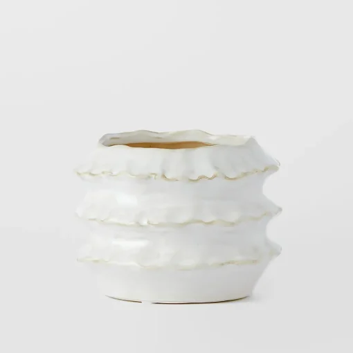Frill Ceramic Vase Small