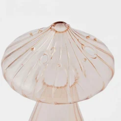 Glass Mushroom Small - Light Pink