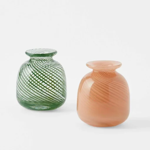 Gracie Glass Swirl Vase