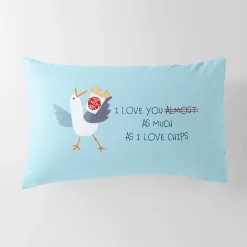 Gull Loves Chips Standard Pillowcase