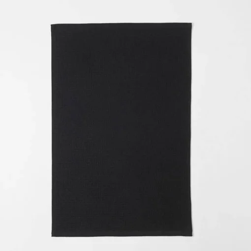 Hardy Terry Tea Towel Set Of 3 - Black