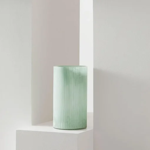 Harley Glass Ribbed Vase Large