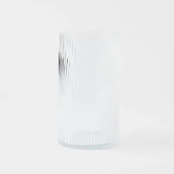 Harley Glass Ribbed Vase Large