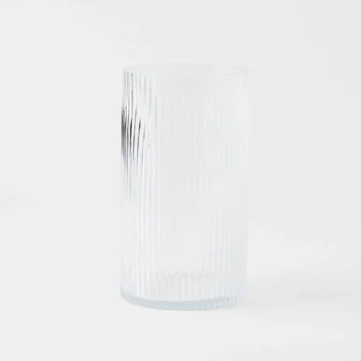 Harley Glass Ribbed Vase Large