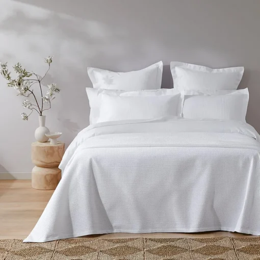 Harvey Cotton Blanket - White