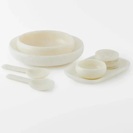 Haven Resin Rectangle Platter - Ivory