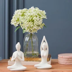 Hydrangea in Glass Vase