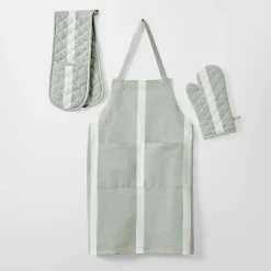 Jade Adjustable Apron and Oven Mits