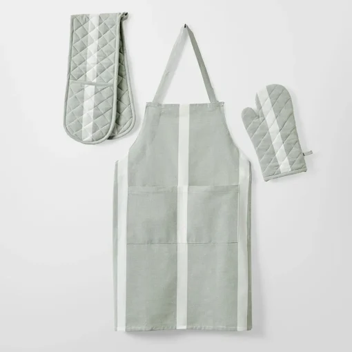 Jade Adjustable Apron and Oven Mits