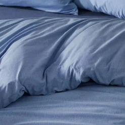 Jersey Quilt Cover - Denim