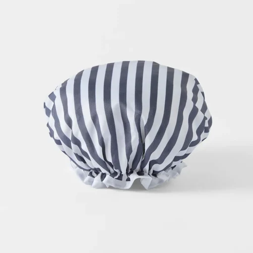 Jett Striped Shower Cap
