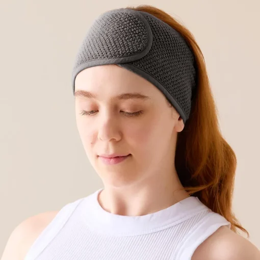 Jude Beauty Headband and Face Washer Set - Charcoal