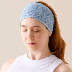 Jude Beauty Headband and Face Washer Set - Sky Blue