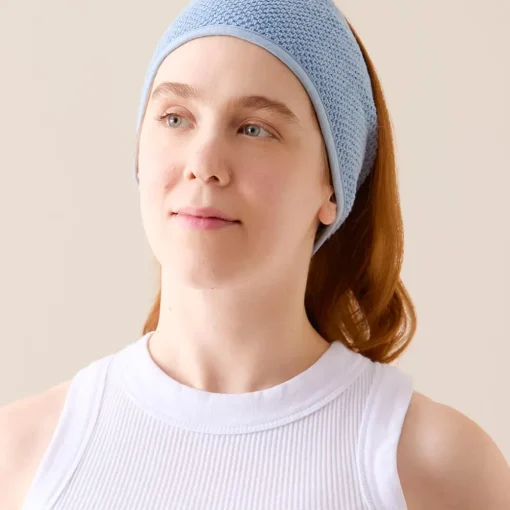 Jude Beauty Headband and Face Washer Set - Sky Blue