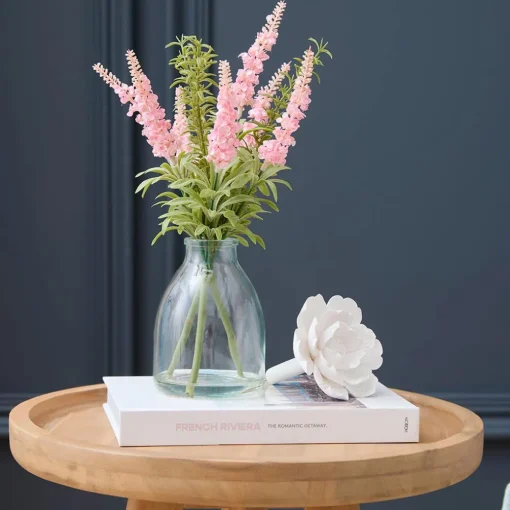 Lavender Rosea in Glass Vase