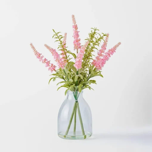 Lavender Rosea in Glass Vase