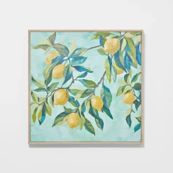 Lemon Tree Framed Canvas
