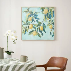 Lemon Tree Framed Canvas