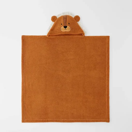 Lenny Lion Kids Hooded Towel