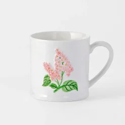 Lilac Embossed Mug