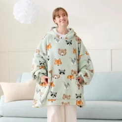 Lindale Hooded Sherpa Blanket