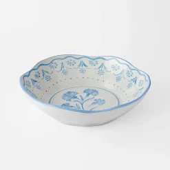Lucinda Serving Bowl - Blue/White
