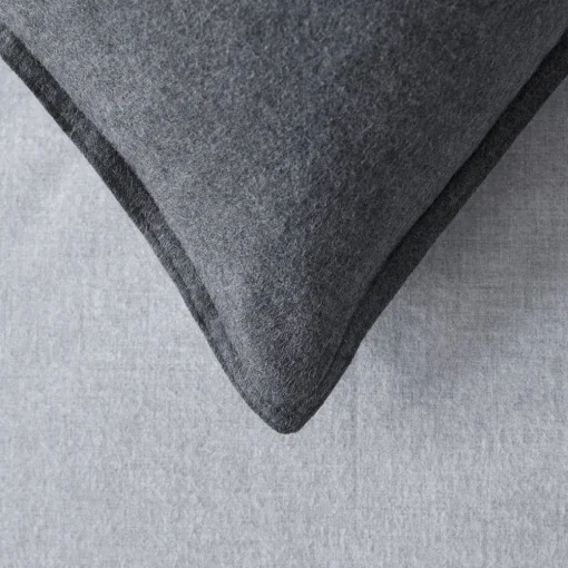 Lusso Reversible Brushed Cotton Quilt Cover - Ink Blue