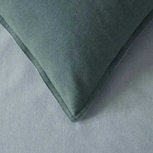 Lusso Reversible Brushed Cotton Quilt Cover - Ink Blue