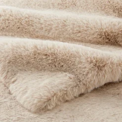 Luxury Faux Fur Throw - Silver