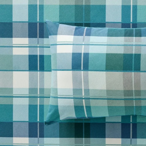 Madison Flannelette Sheet Set - Blue
