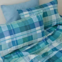 Madison Flannelette Sheet Set - Blue