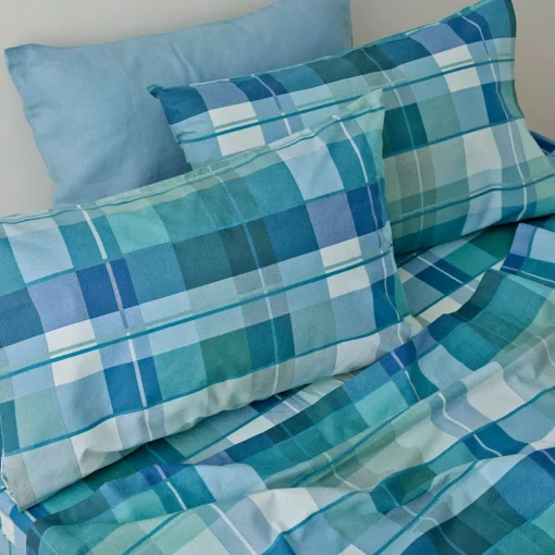 Madison Flannelette Sheet Set - Blue