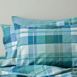 Madison Flannelette Sheet Set - Blue