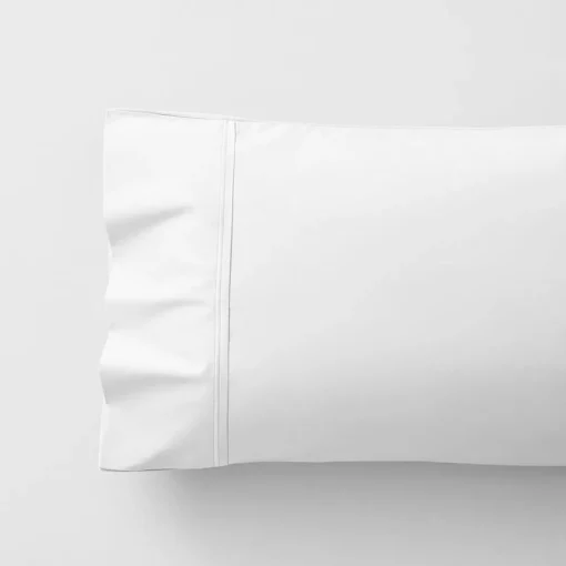 Majestic King 600TC Egyptian Cotton Pillowcase - White