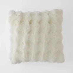 Malmo Faux Fur Cushion - Ivory