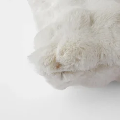 Malmo Faux Fur Cushion - Ivory