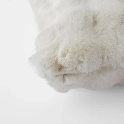 Malmo Faux Fur Cushion - Ivory