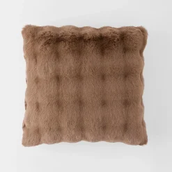 Malmo Faux Fur Cushion - Ivory