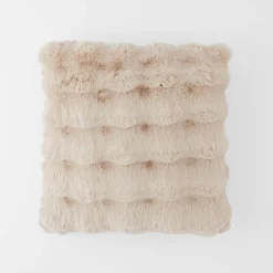 Malmo Faux Fur Cushion - Ivory