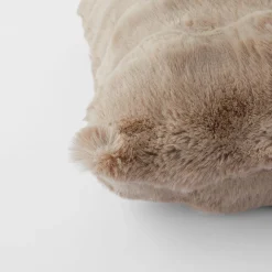 Malmo Faux Fur Cushion - Ivory