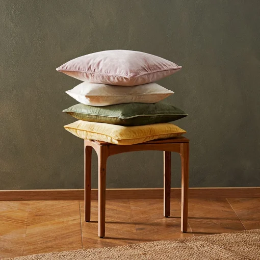 Margot Velvet Cushion - Sage