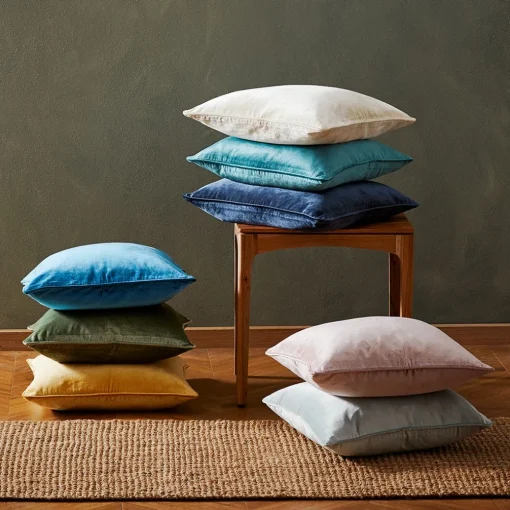 Margot Velvet Cushion - Sage