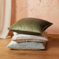 Margot Velvet Cushion - Sage