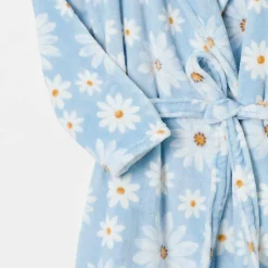 Marguerite Printed Plush Robe