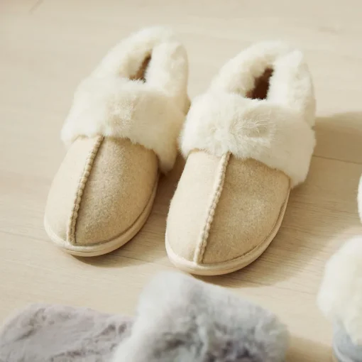 Marle Felt Slipper - Oatmeal
