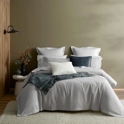 Metro Quilt Cover - Silver