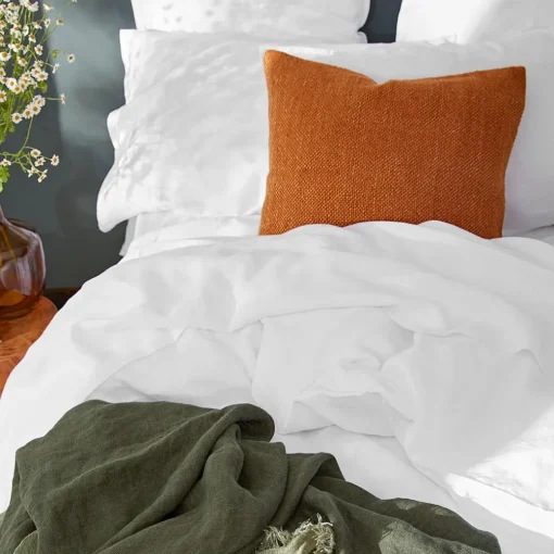 Milano Linen Quilt Cover - Granite