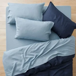 Milano Linen Sheet Set - Ink